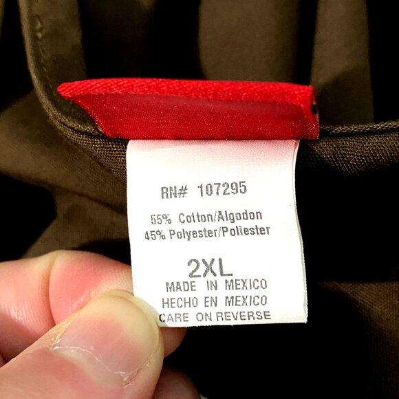 Dickies Mens V-neck Scrub Top 2XL Brown Medical Nurse Veterinary Tech Uniform - Picture 5 of 6